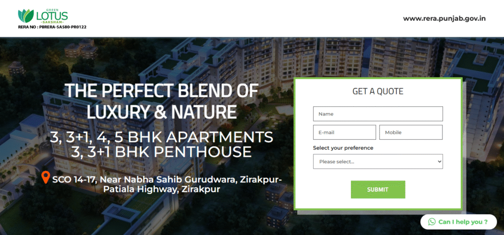 Green Lotus Saksham eco premium-apartments in Zirakpur